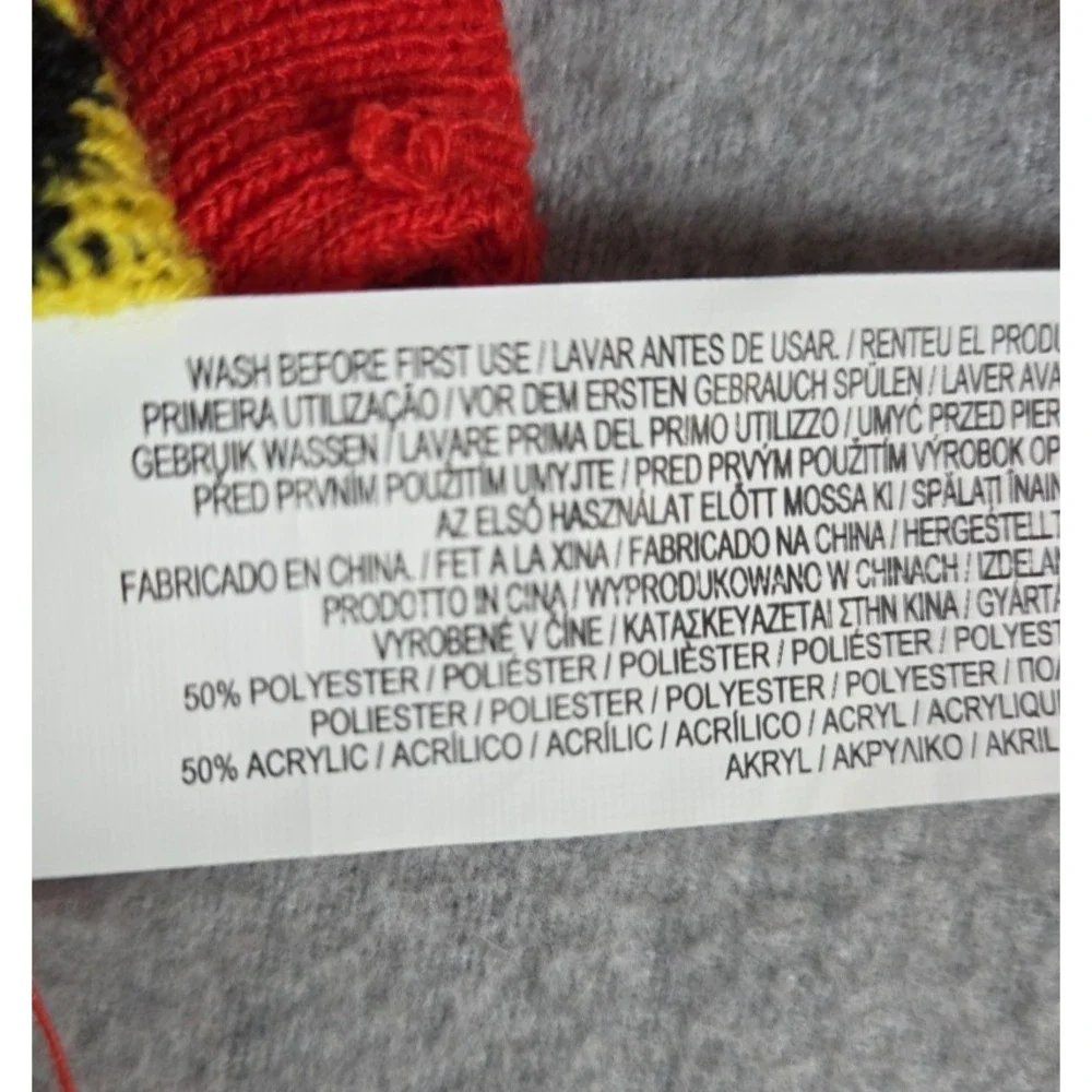 Pokemon Kids Sweater 5-6‎ Pikachu Happy Red Multi Fair Isle Festive Nordic
